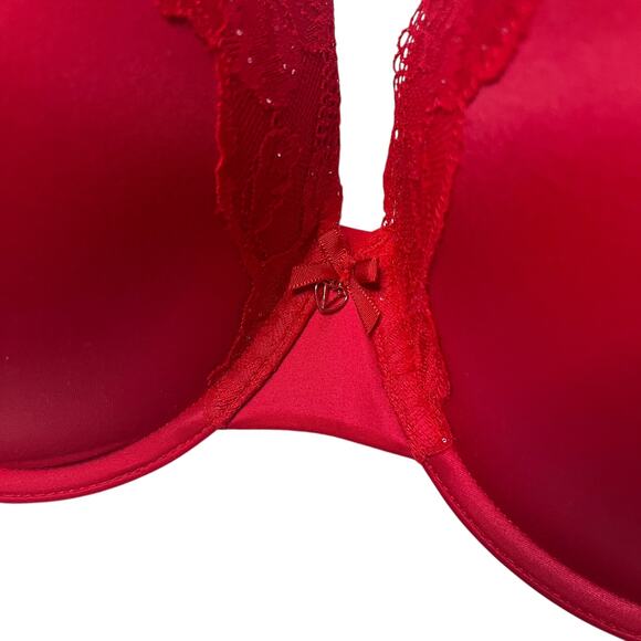 Victoria's Secret Body By Victoria Lace-Trim Perfect Shape Lined Bra Size 38DD - Picture 4 of 7